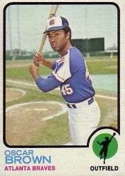 1973 Topps Baseball Cards      312     Oscar Brown